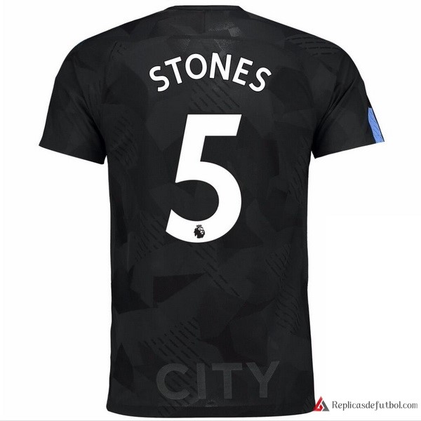 Camiseta Manchester City Tercera equipación Stones 2017-2018